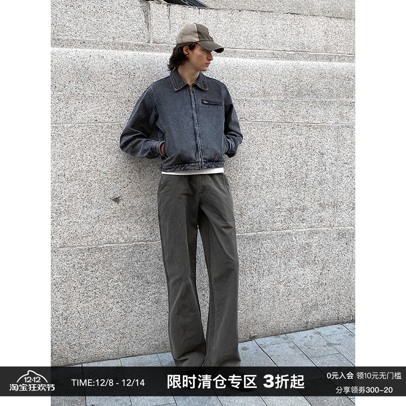 CountryMoment深棕复古工装裤