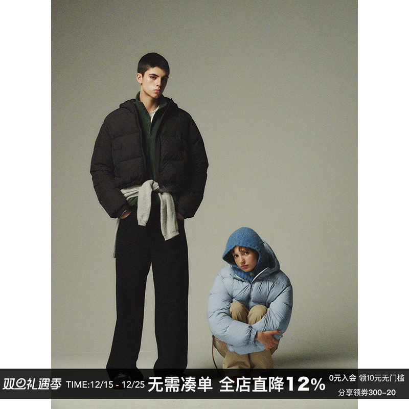 CountryMoment短款连帽羽绒服