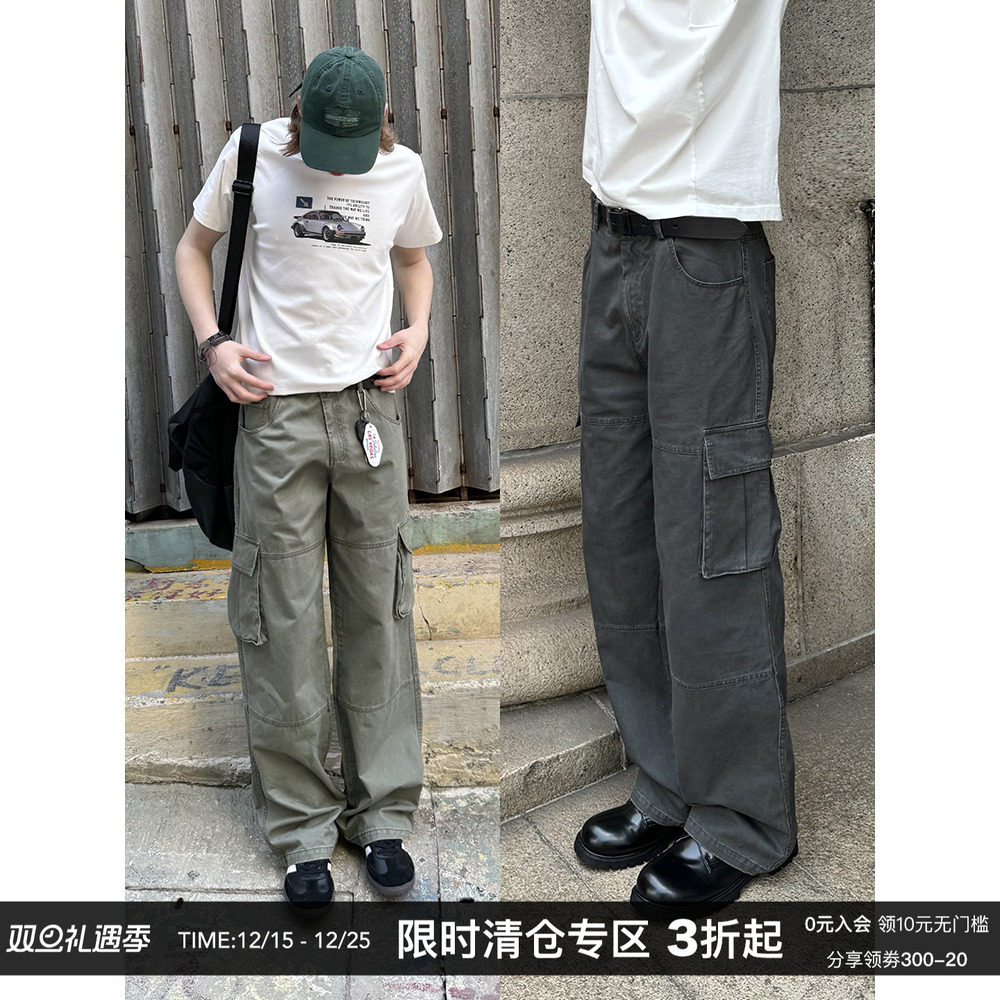 CountryMoment复古多口袋工装裤