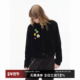 美式 CountryMoment麂皮绒小版 型翻领夹克外套女2025新款 复古上衣