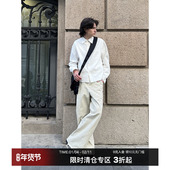 特然染做旧美式 破坏毛边休闲裤 男女Cleanfit工装 CountryMoment 裤