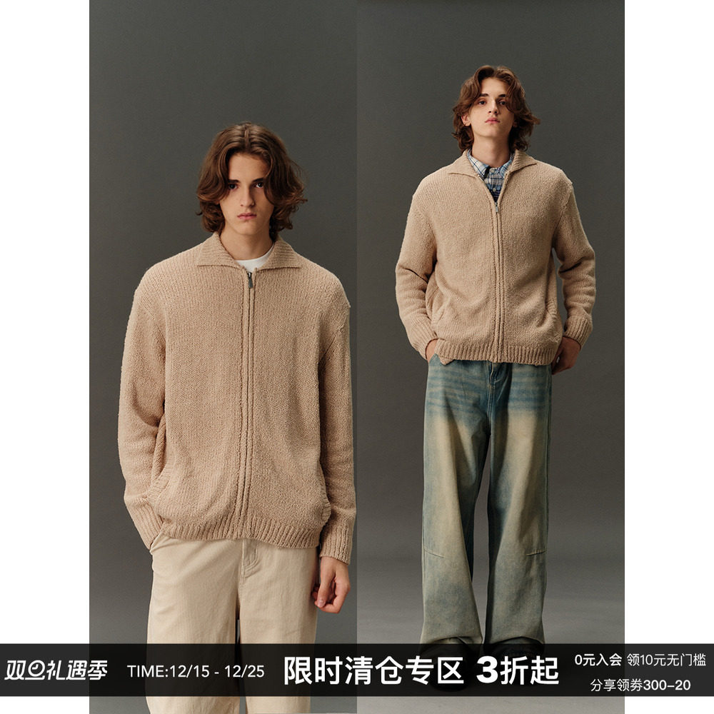 CountryMoment圈圈纱开衫毛衣