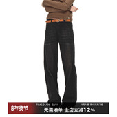 CountryMoment 春 纯棉休闲裤 男女同款 低腰做旧黑色直筒牛仔裤