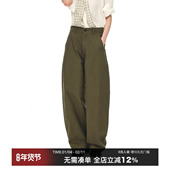 宽松阔腿裤 CountryMoment 春 美式 休闲长裤 男女同款 骑兵弯刀裤