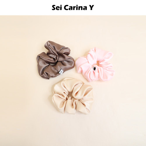 SeiCarinaY纯色缎面基础大肠圈