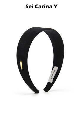Sei Carina Y丝绒经典发箍宽版头箍女发饰简约时尚百搭不勒头新款
