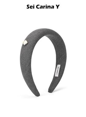 Sei Carina Y方形仿珍珠装饰发箍简约百搭头箍女新款外出头顶发饰