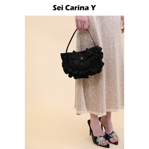 SeiCarinaY法式缎面蝴蝶结包