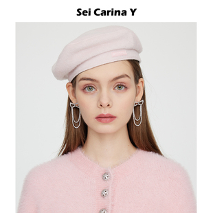 2折 复古毛呢贝雷帽女秋冬季 Sei 小众设计感大帽围帽子 Carina