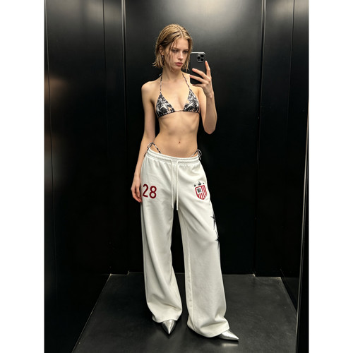 ahyala*阿荒与阿卤美式复古秋季新品直筒裤卫裤运动休闲裤