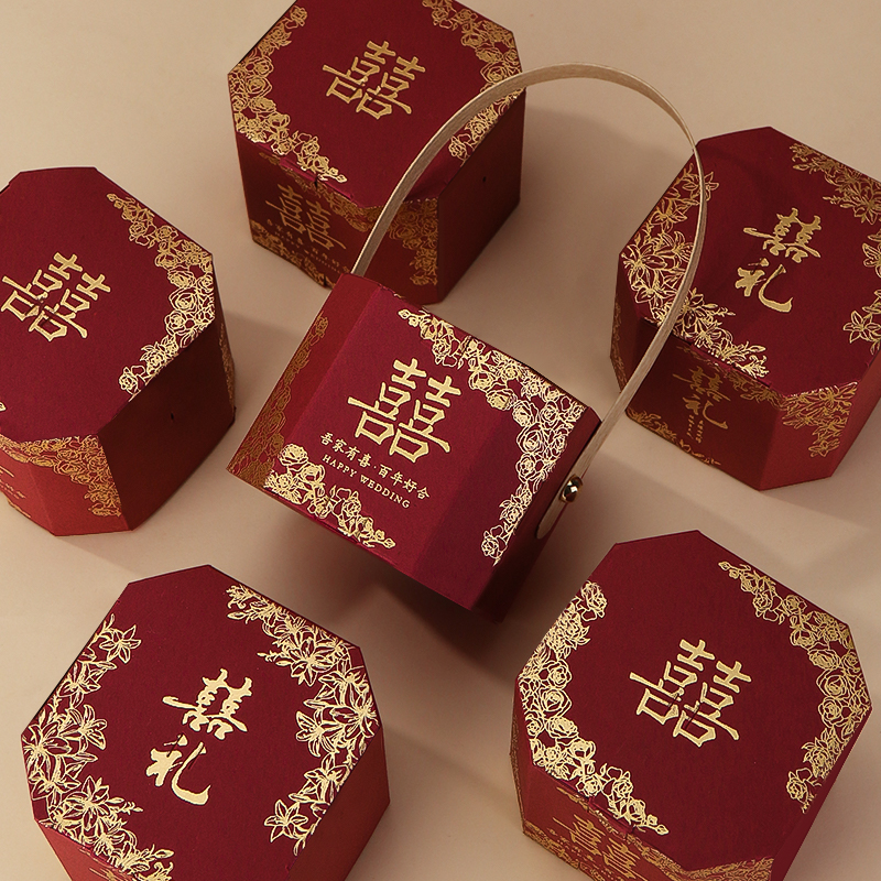 结婚喜糖盒2025新款婚礼高级感