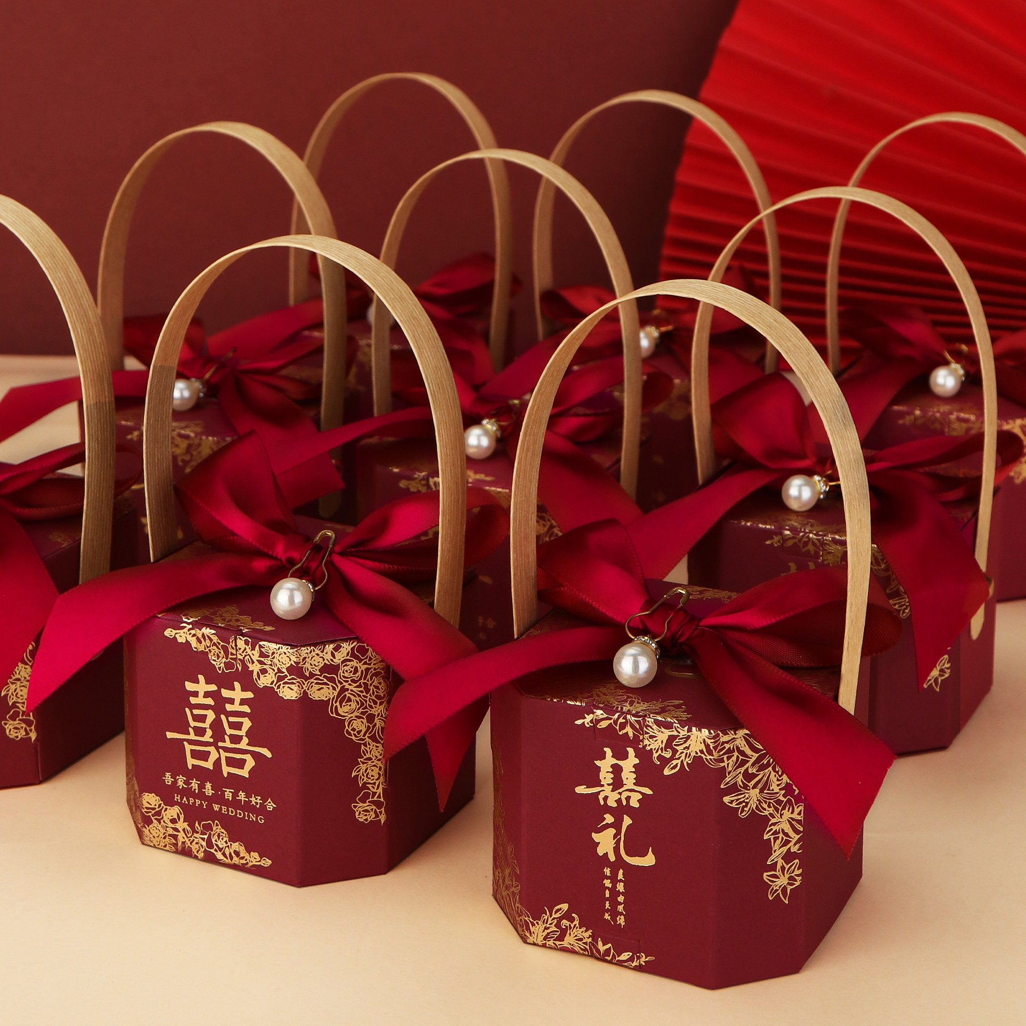 喜糖盒结婚2026新款糖果盒婚礼手提伴手礼盒空盒婚宴喜糖袋包装盒,节庆用品/礼品,糖盒/糖盒配件,淘宝优惠券,粉丝福利购,淘宝优惠卷
