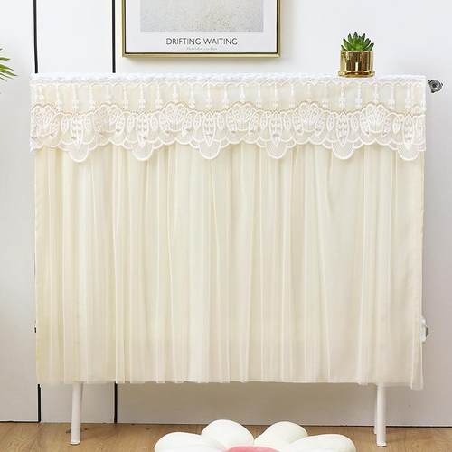 暖气片遮挡装饰蕾丝高档防尘罩遮挡装饰罩老式高档罩防熏黑墙不透