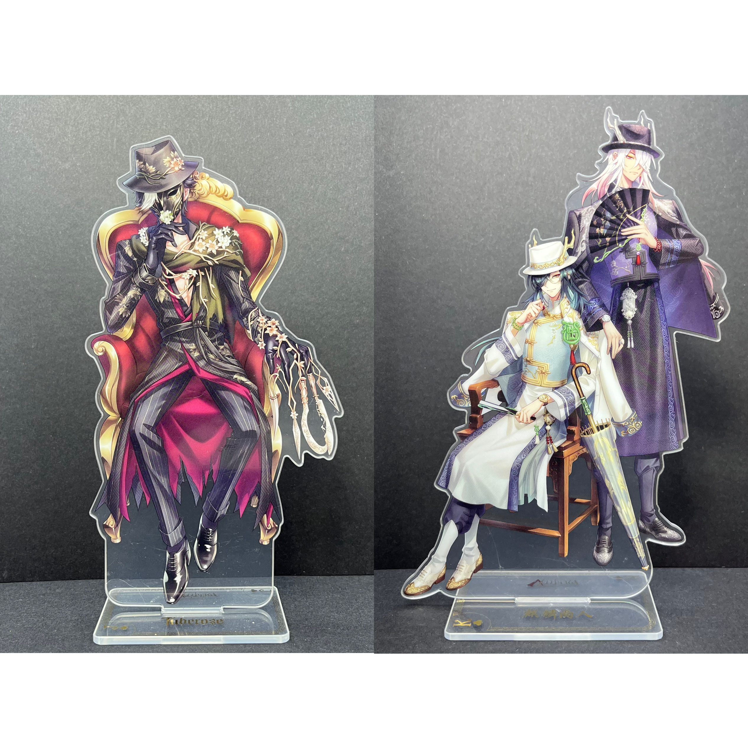 第五人格真理之下宿伞之魂东方黑白麒麟商人夜来香双人立牌摆件