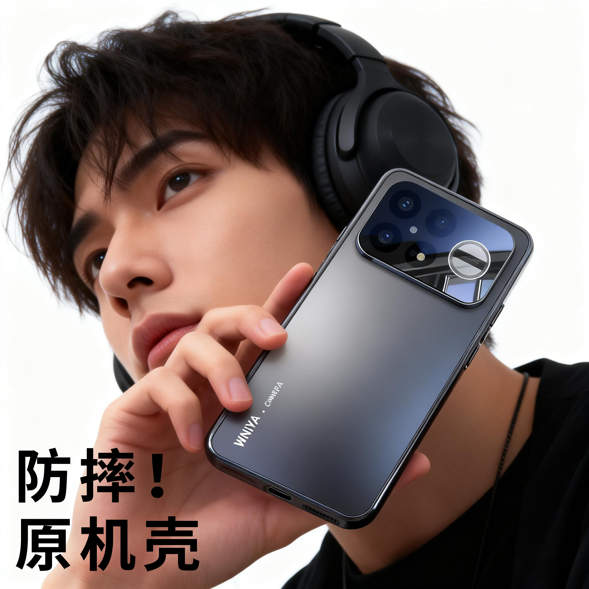 【防摔升级】适用红米k90手机壳小米k90Promax镜头全包redmi新款磨砂玻璃外壳高端系列专用保护套男生标准版