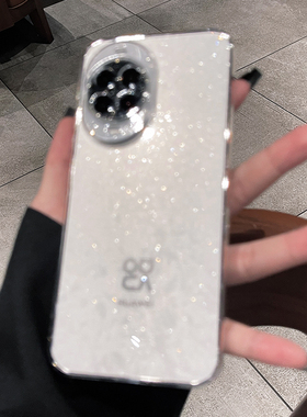 几何魔方适用华为nova14ultra手机壳新款透明闪粉nova14女神超火爆款13全包防摔12高级感pro女款华为超薄硬壳