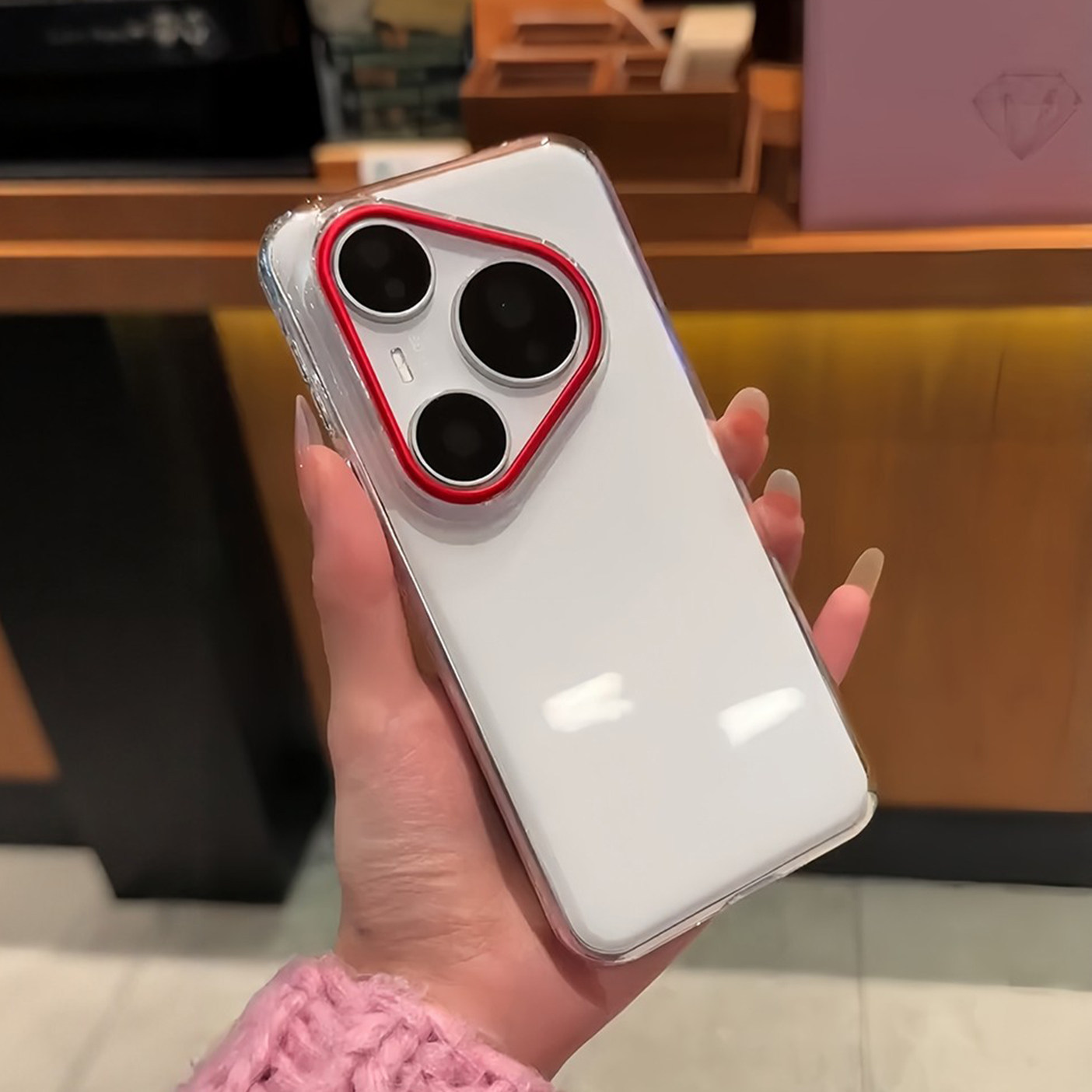红运镜头适用华为pura80ultra手机壳新款pura80pro保护套70透明磁吸70pro+全包防摔p80超薄女款por高级感硬壳