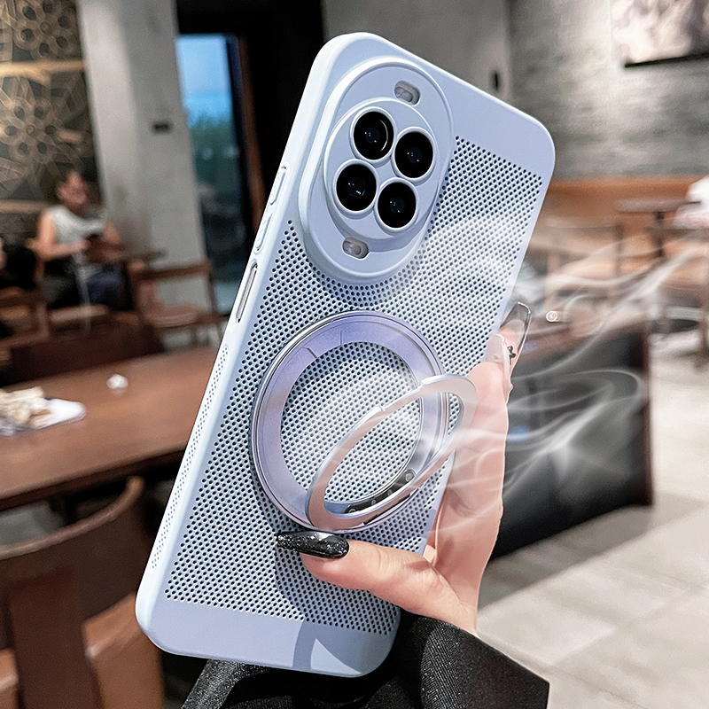 几何魔方适用华为nova14ultra手机壳nova13新款360磁吸支架14pro超薄保护套防摔全包散热男女款夏季透气硬壳