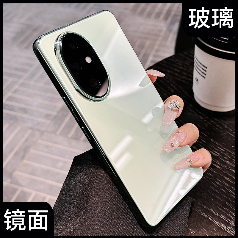 【冰晶玻璃】适用荣耀400pro手机壳2024夏季新款honor超薄镜面全包防摔荣耀100透气散热por电镀高级软边硬壳