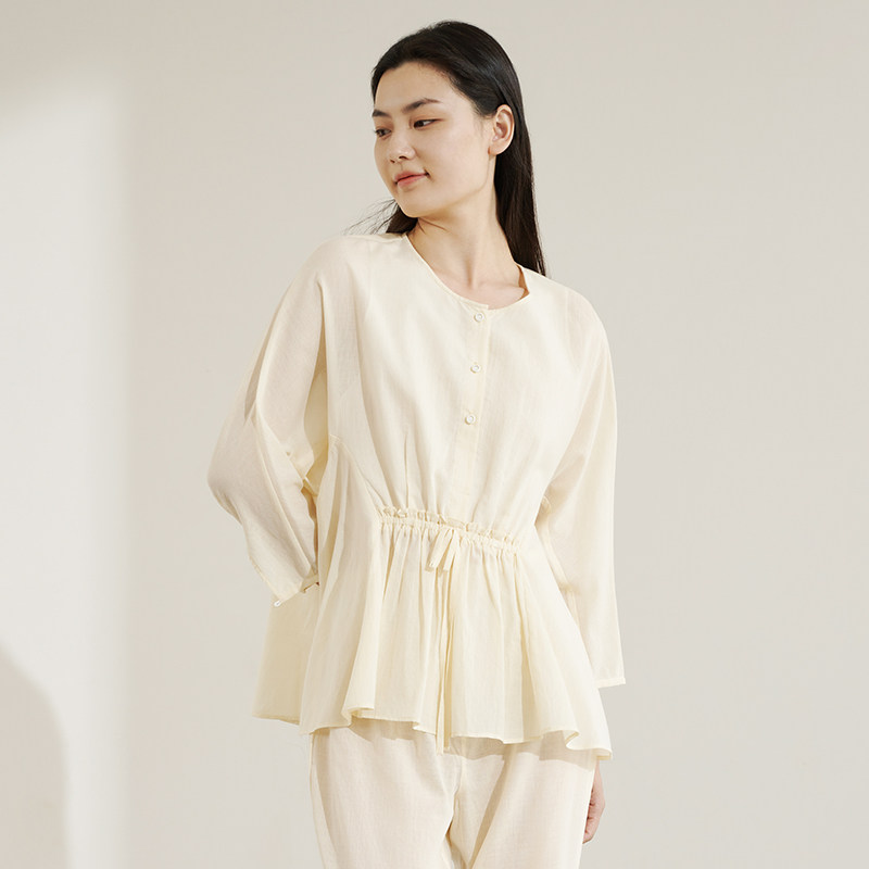 宽画家居服套装2021年新款纯棉两件套秋季长袖睡衣春秋款女居家服