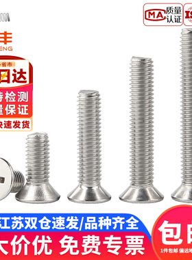 304不锈钢螺丝大全十字沉头螺丝钉平头螺栓3mm小螺钉机丝M4M5M6M8