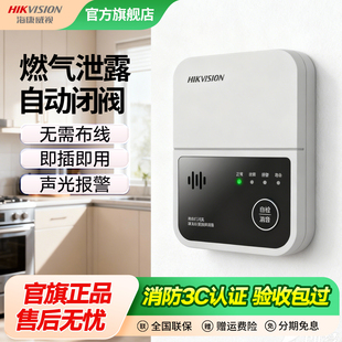 海康威视天燃气泄漏报警器甲烷家用手机远程厨房液化气煤气报警器