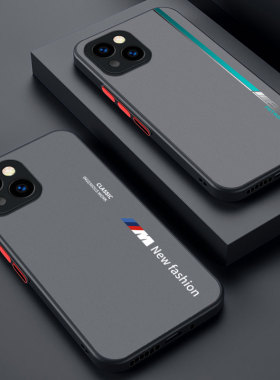 适用苹果14手机壳14pro防摔13肤感13pro撞色12磨砂12pro防指纹11半透明全包x男女新款xr创意8超薄7简约新潮流