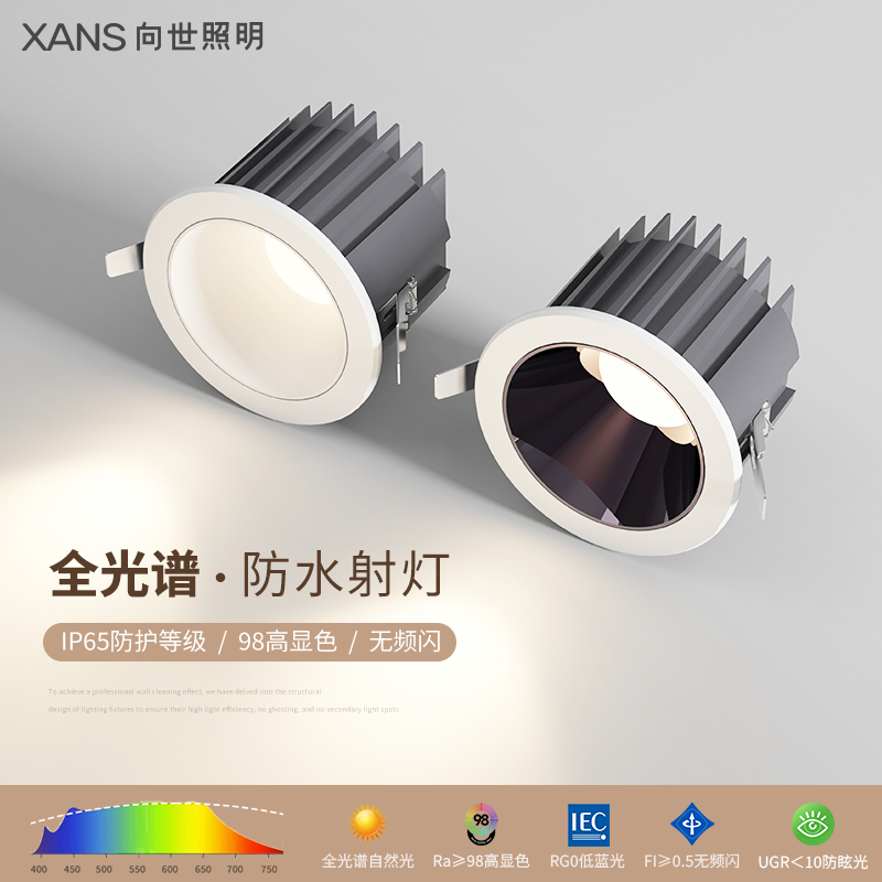 向世照明防水筒灯led卫生间