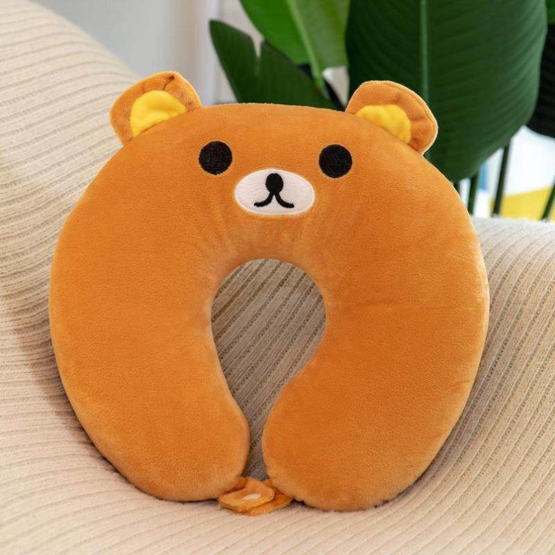 旅游睡觉脖子u型枕搞怪u型枕腰靠坐车飞机收纳午睡靠枕u形办公室