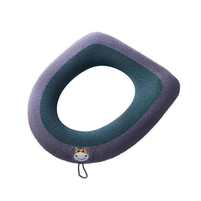 厕所马桶套毛绒座垫加绒马桶套全覆盖坐便垫家用高级卡通四季加厚