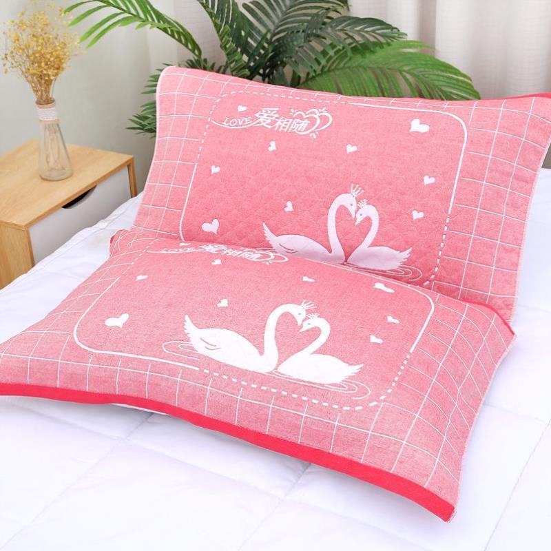 老式毛巾款枕巾提花结婚老式毛圈枕巾粗布男女头巾大号四季碎花