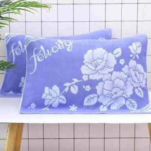 夏季枕头巾纯棉一对大号防睡觉流口水枕巾宾馆花边毛巾婚庆四季