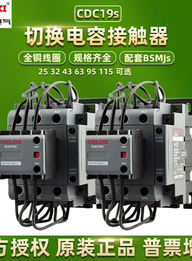 德力西电容切换接触器CDC19s-25 32 43 63 95 115