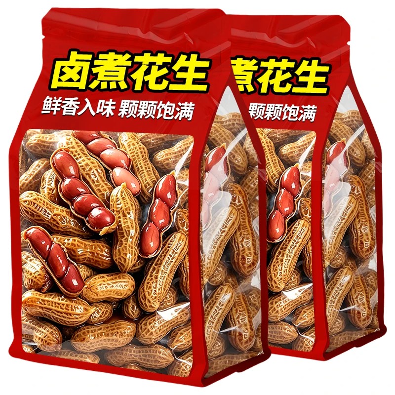 五香卤煮带壳多味花生下酒即食
