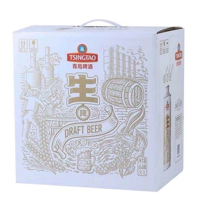 山东青岛啤酒10度1000ml*6瓶整箱原浆大桶装生啤酒扎啤鲜啤1升装