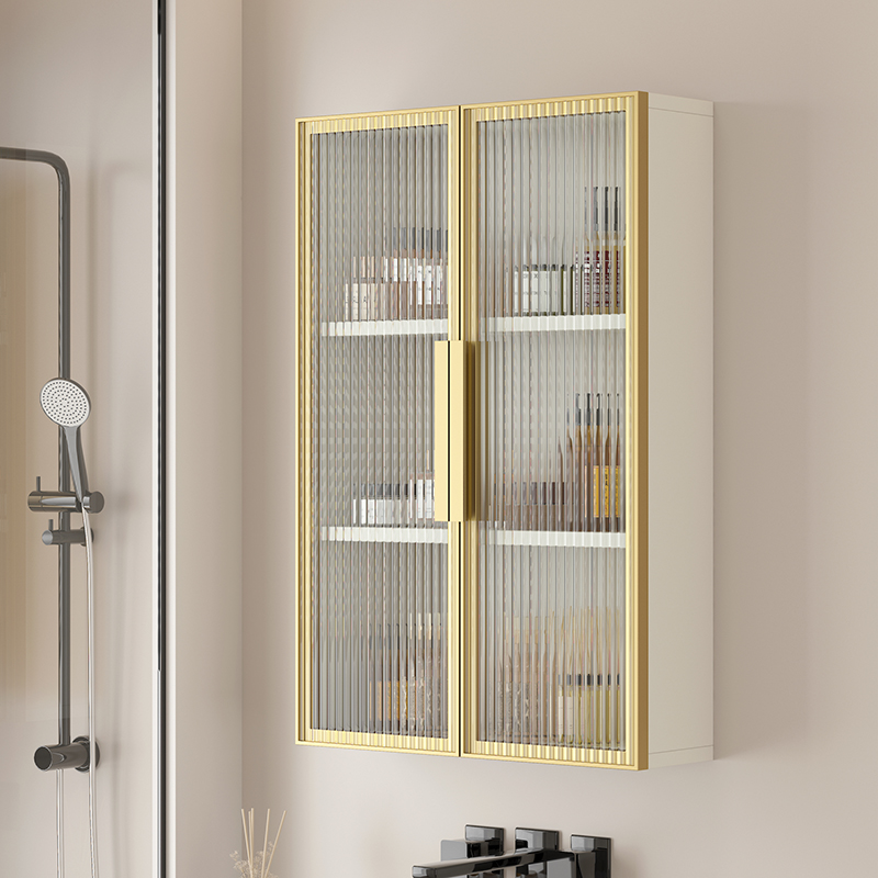 化妆室吊柜浴室柜铝合金小壁柜浴室柜置物柜收纳柜收纳柜浴室边柜