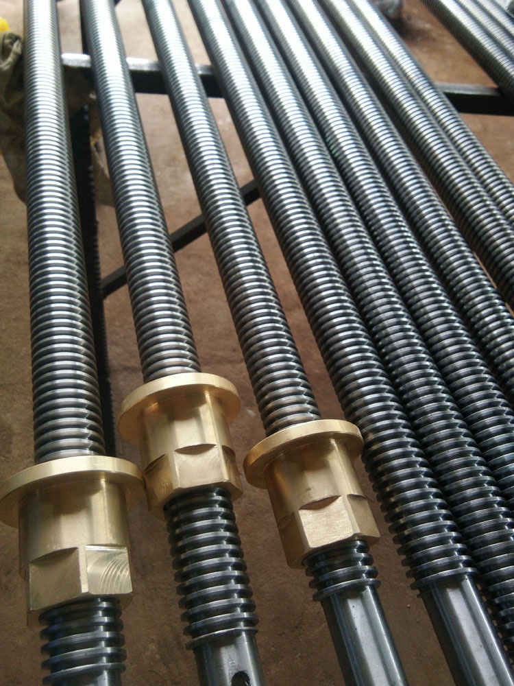 厂家专业生产定制机床丝杠 机床T型螺纹丝杆 45#钢Tr20梯形丝杠