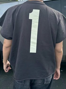 KANYE 侃爷联名款Vultures周边短袖超级宽松坎肩潮牌男女短袖T恤