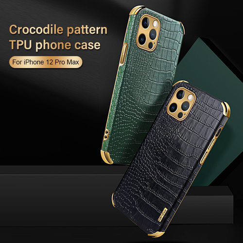 Luxury Crocodile Leather Phone Case For iPhone 13 Pro Max