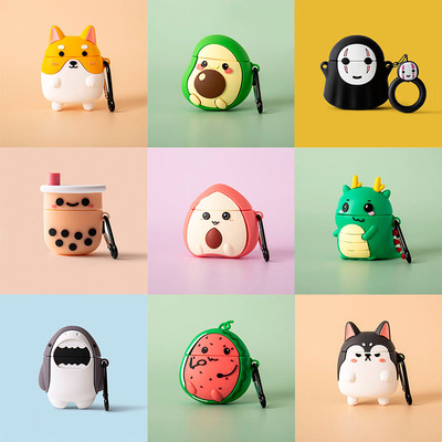 Super Cute Summer Fruit Silicone Earphone Cases For Apple