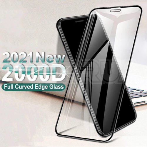 2000D Curved Protective Glass For iphone 6 6S 7 8 Plus SE