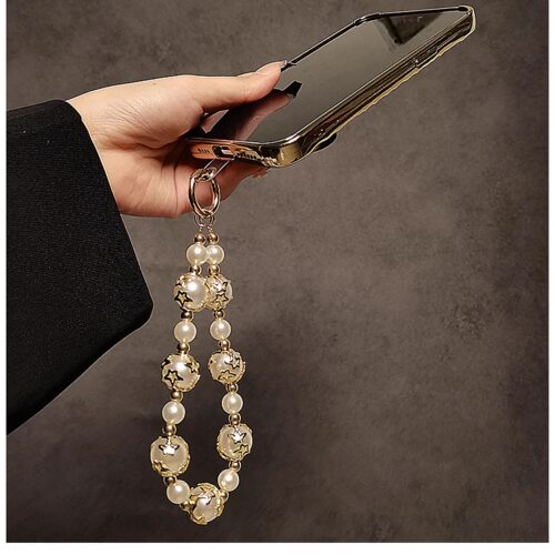 Star Pearl Rope for Phone Chain Lanyard Charm Strap Wrist