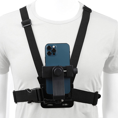 Mobile Phone Chest Mount Harness Strap Holder Cell Phone