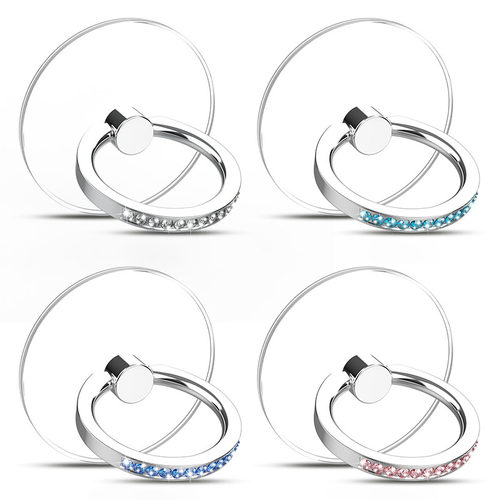 Cell Phone Ring Holder Stand Diamond Transparent Finger