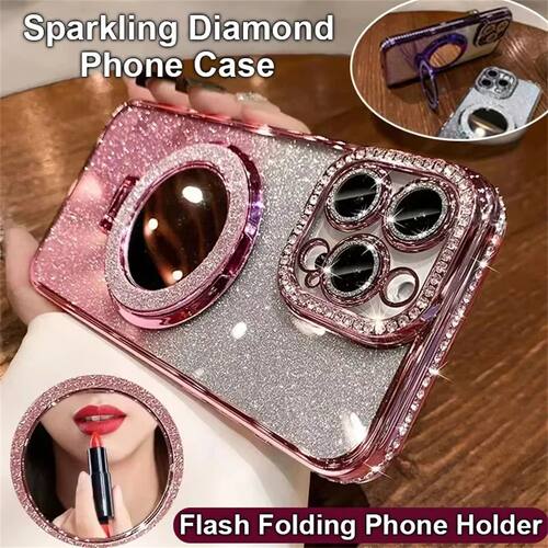 Diamond Glitter For Magsafe Bracket Phone Cases For iPhone