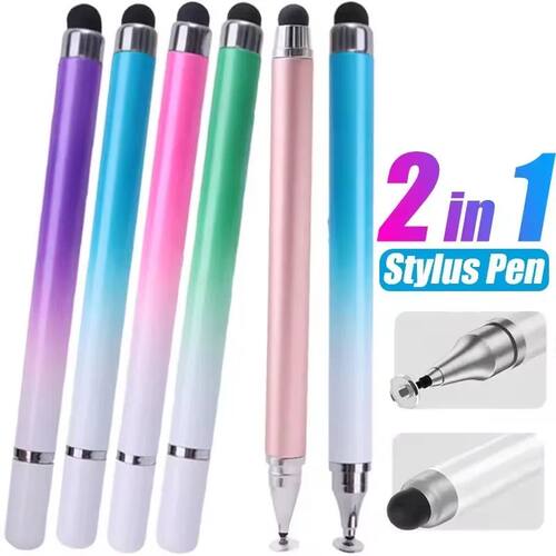 2 in 1 Universal Stylus Pen For Tablet Mobile Android IOS
