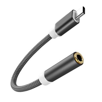 USB Type C to 3.5mm Audio Jack Adapter for Wired Headphones