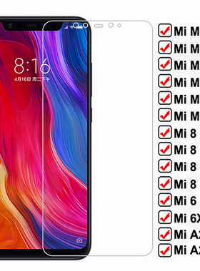 3pcs 9D Full Cover Tempered Glass For Xiaomi Mi 8 SE A2 Lite Mix 2 2S 3 Protective Glass Film