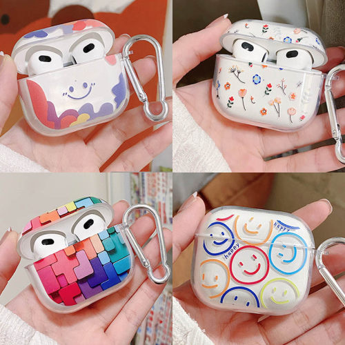 smiley good luck soft silicone earphone case shell for