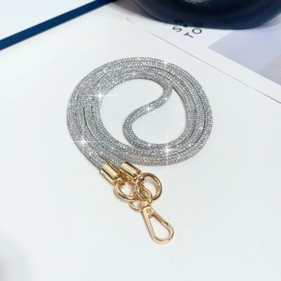Rhinestone Mobile Lanyard strap for phone straps with